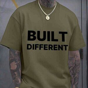 BUILT DIFFERENT Men's T-Shirt 100% Cotton - Sizes M, L & XL - New